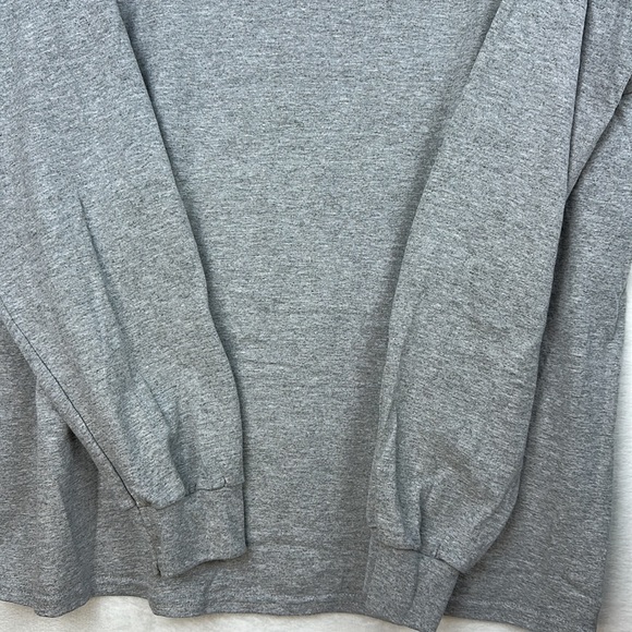 Gildan Men’s Long Sleeve Hockey T-shirt Gray XLarge - Picture 9 of 12